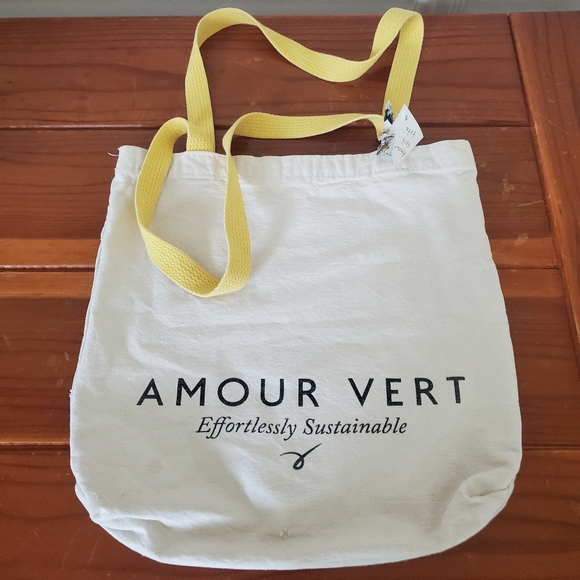 🛍 Amour Vert Small Cotton Tote Bag - Picture 1 of 5